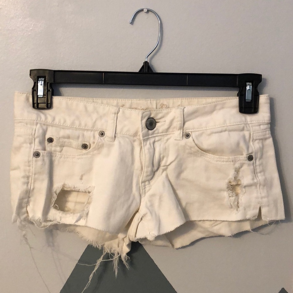 American Eagle White Shorts